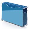 Acrylic Hanging File Organizer Box, Legal Size Clear File Storage Box with Handles, Portable Filing Holder for Desk, Home Office, School