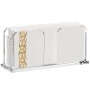 Acrylic Napkin Holder for Bathroom, 8.5"x4.5" Clear Vertical Guest Towel Holder Tray, Disposable Paper Hand Towel Napkin Dispenser with Non-Slip Pads, Great for Table, Kitchen, Home Decor